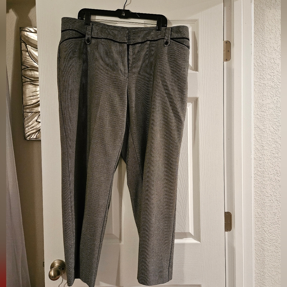Black & white slacks